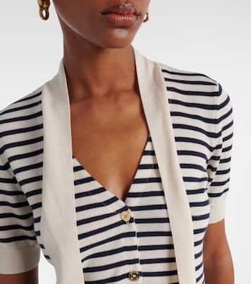 The Sailor striped tie-neck sweater | Frame