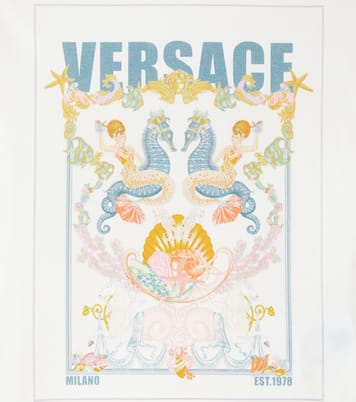 Printed cotton jersey T-shirt | Versace Kids