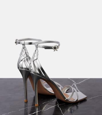 105 metallic leather sandals | Gianvito Rossi