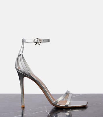 105 metallic leather sandals | Gianvito Rossi