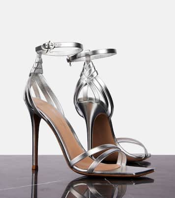 105 metallic leather sandals | Gianvito Rossi