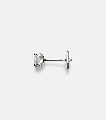 18kt white gold single earring with diamonds | Anita Ko