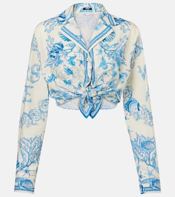 Cropped-Top Underwater Barocco | Versace