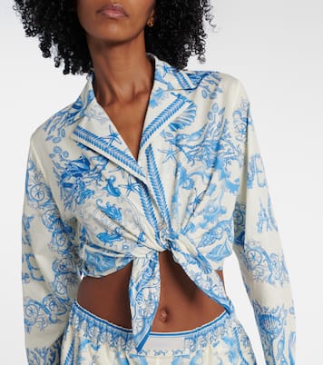 Cropped-Top Underwater Barocco | Versace