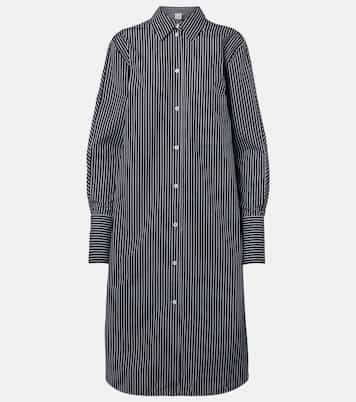 Robe chemise rayée en coton | Toteme