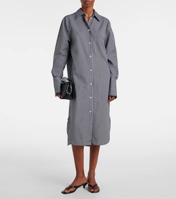 Robe chemise rayée en coton | Toteme
