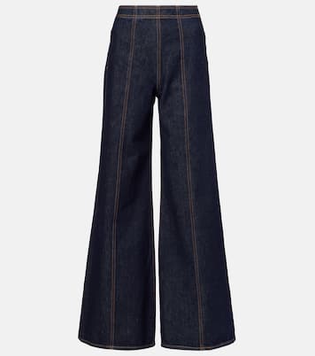 Bianca high-rise wide-leg jeans  | Ulla Johnson