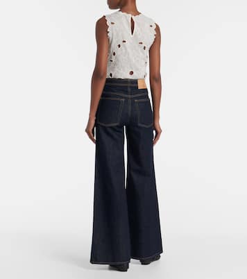 Bianca high-rise wide-leg jeans  | Ulla Johnson