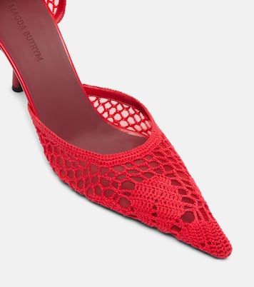 Crochet leather-trimmed pumps | Magda Butrym