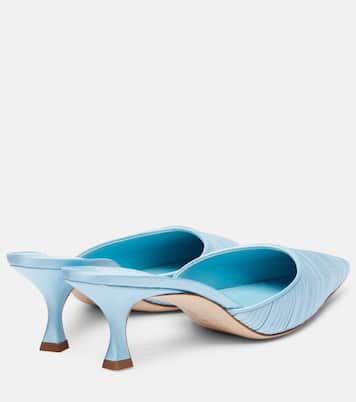 Carolyne 50 satin mules | Manolo Blahnik