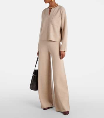 Weite Hose Judy aus Wolle und Kaschmir | Max Mara