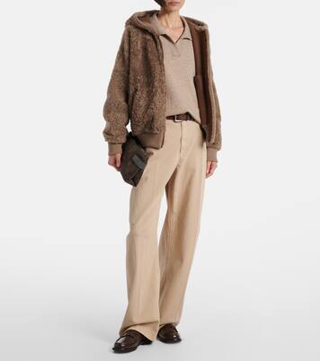 Mid-Rise Wide-Leg Jeans Monili | Brunello Cucinelli