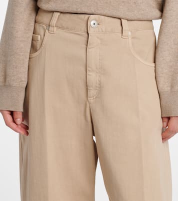 Mid-Rise Wide-Leg Jeans Monili | Brunello Cucinelli