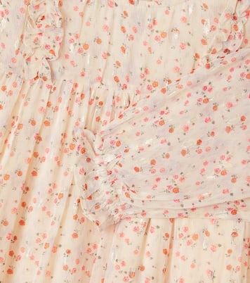 Nyna ruffle-trimmed lamé dress | Louise Misha