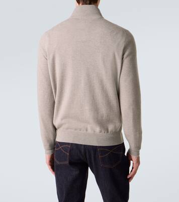Cashmere half-zip sweater | Brunello Cucinelli