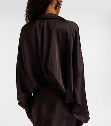 Abito lungo in raso | Norma Kamali