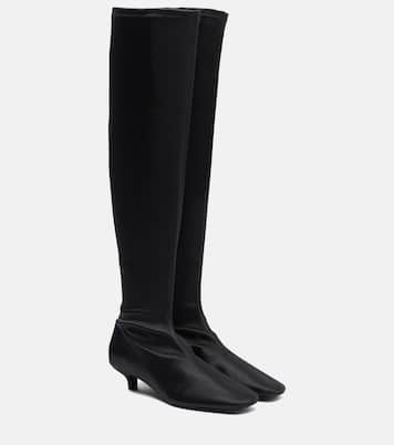 Satin knee-high boots | Toteme
