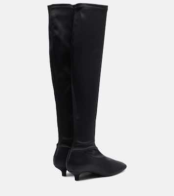 Satin knee-high boots | Toteme