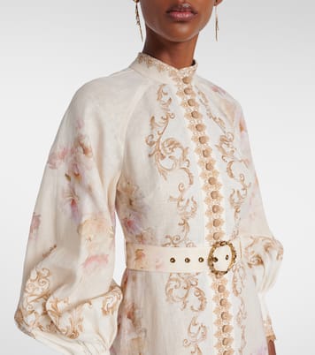 Hemdblusenkleid Hypnotic aus Leinen | Zimmermann