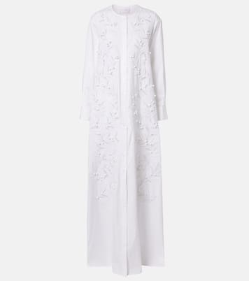 Embroidered cotton-blend gown | Carolina Herrera