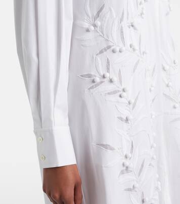 Embroidered cotton-blend gown | Carolina Herrera
