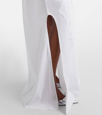 Embroidered cotton-blend gown | Carolina Herrera