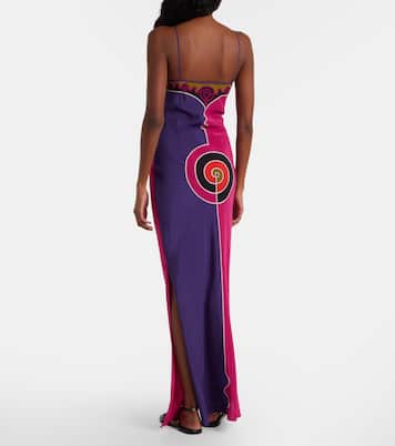 Printed silk crêpe de chine maxi dress | Pucci