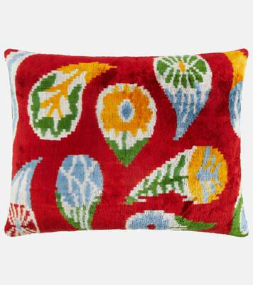 Silk and cotton velvet cushion | Les-Ottomans