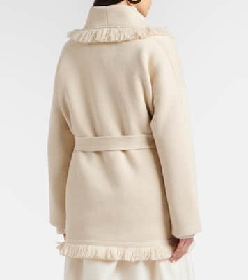 Finest fringed cashmere and cotton cardigan | Alanui
