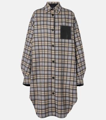 Reversible wool and cashmere coat | Loewe