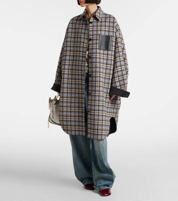 Reversible wool and cashmere coat | Loewe