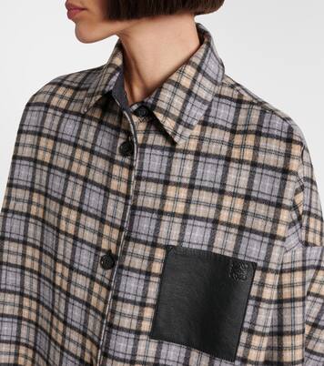 Reversible wool and cashmere coat | Loewe