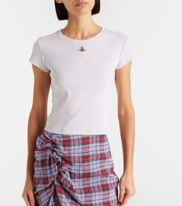Peru cropped cotton-blend jersey T-shirt | Vivienne Westwood