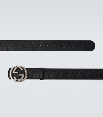 Ceinture Interlocking G réversible en cuir | Gucci