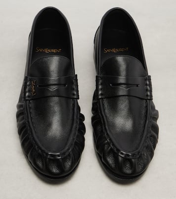 Le Loafer leather penny loafers | Saint Laurent