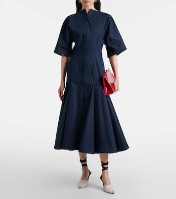 Moisson cotton poplin midi dress | Jacquemus
