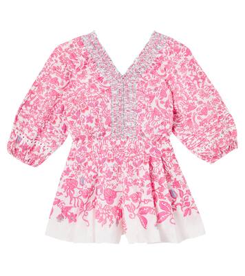 Chantal floral cotton playsuit | Poupette St Barth Kids