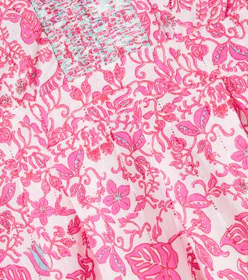 Chantal floral cotton playsuit | Poupette St Barth Kids