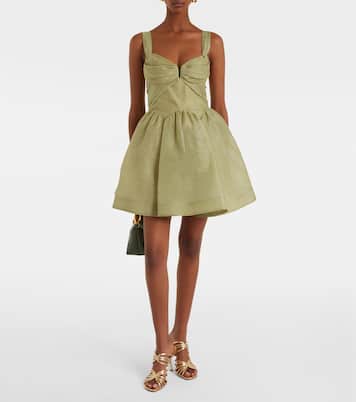Rebellion linen and silk organza minidress | Zimmermann