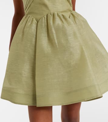 Rebellion linen and silk organza minidress | Zimmermann