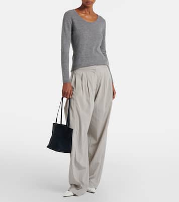 Park Edge Medium suede tote bag | The Row