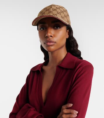 GG Supreme Canvas cotton-blend baseball cap | Gucci