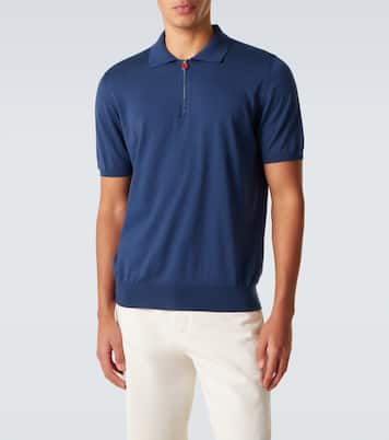 Cotton half-zip polo shirt | Kiton