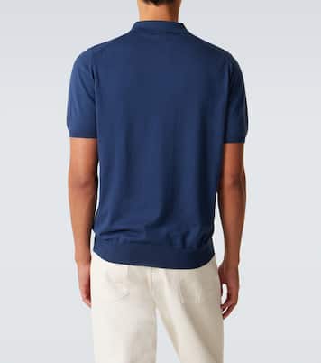 Cotton half-zip polo shirt | Kiton