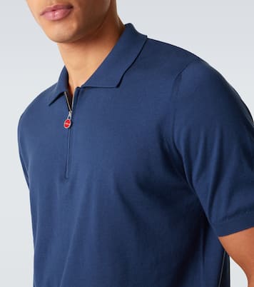 Cotton half-zip polo shirt | Kiton