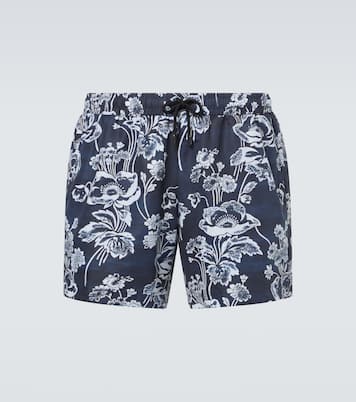 Short de bain imprimé | Commas