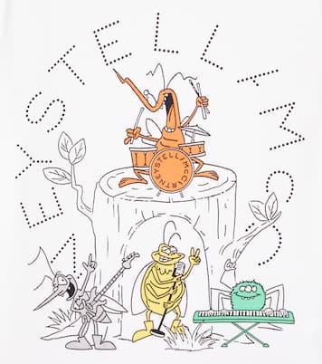 Camiseta de jersey de algodón estampada | Stella McCartney Kids