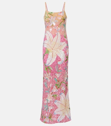 Floral sequined gown | Là Fuori