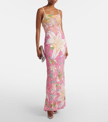 Floral sequined gown | Là Fuori