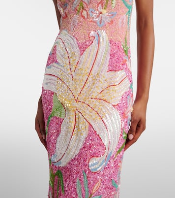 Floral sequined gown | Là Fuori